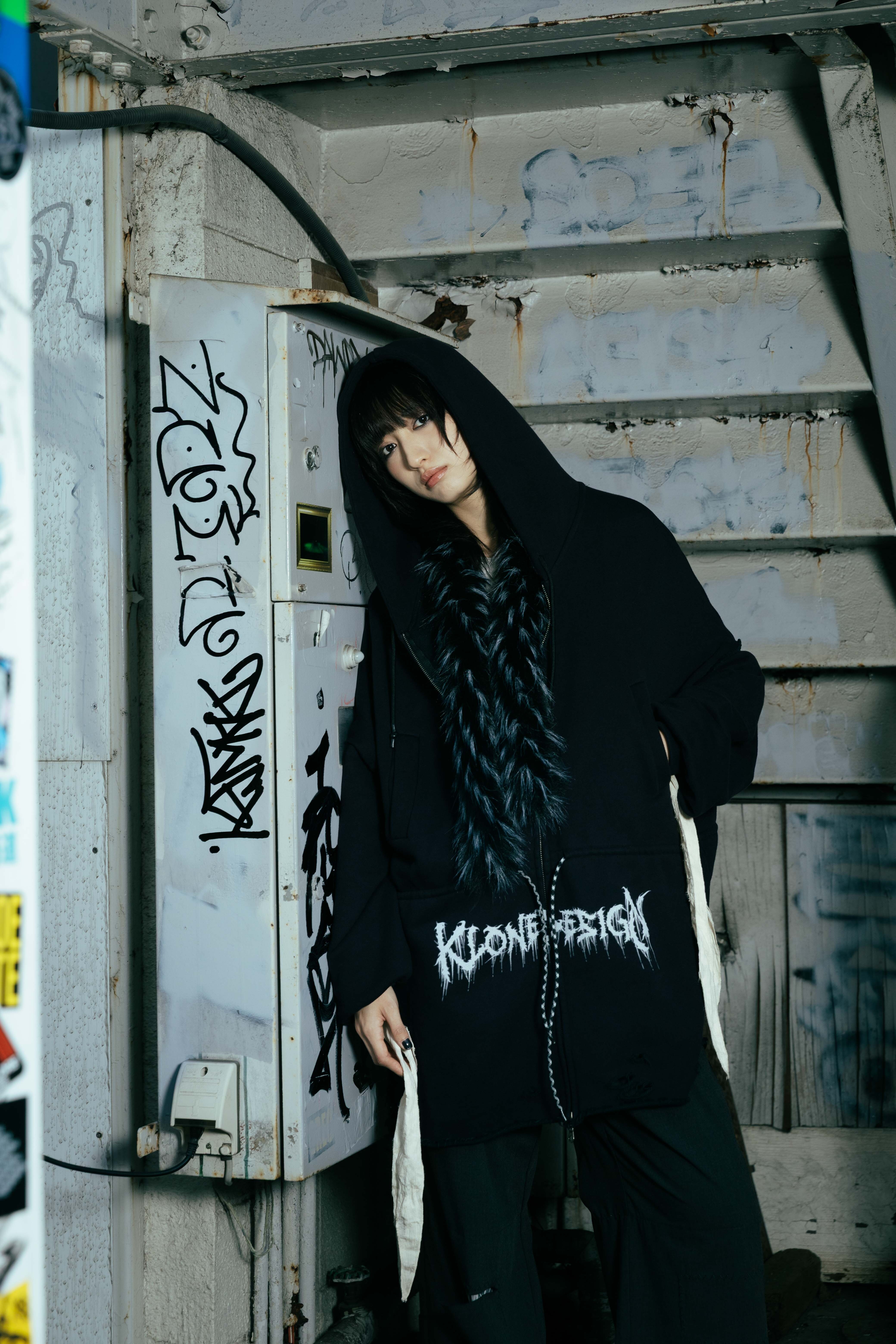 KLONE Logo Jersey Coat 破壞 雙拉鍊 外套