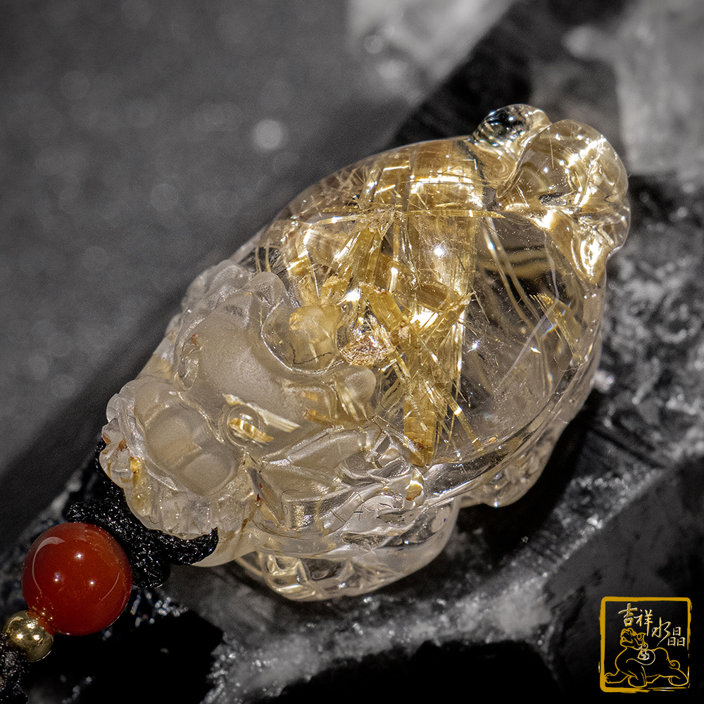 鈦晶龍龜項鍊 17g 富貴吉祥