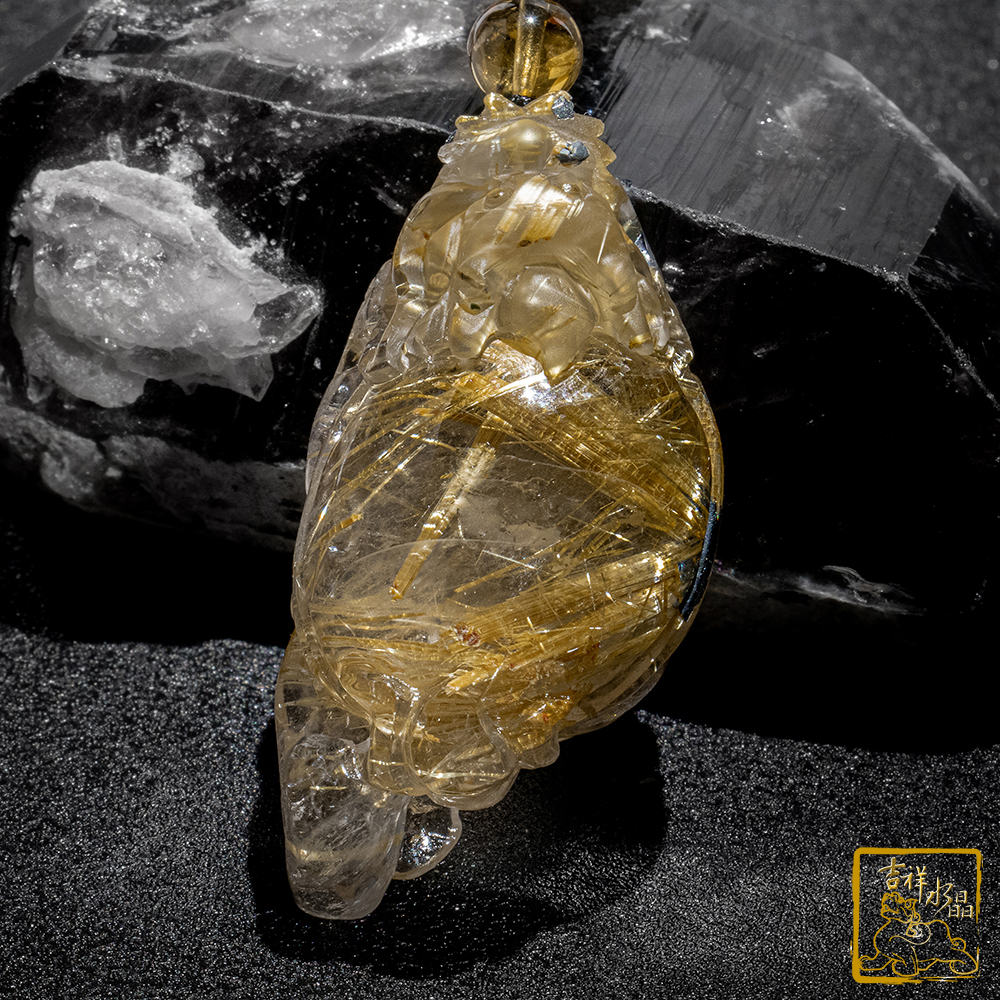 鈦晶龍龜項鍊 45g 富貴吉祥