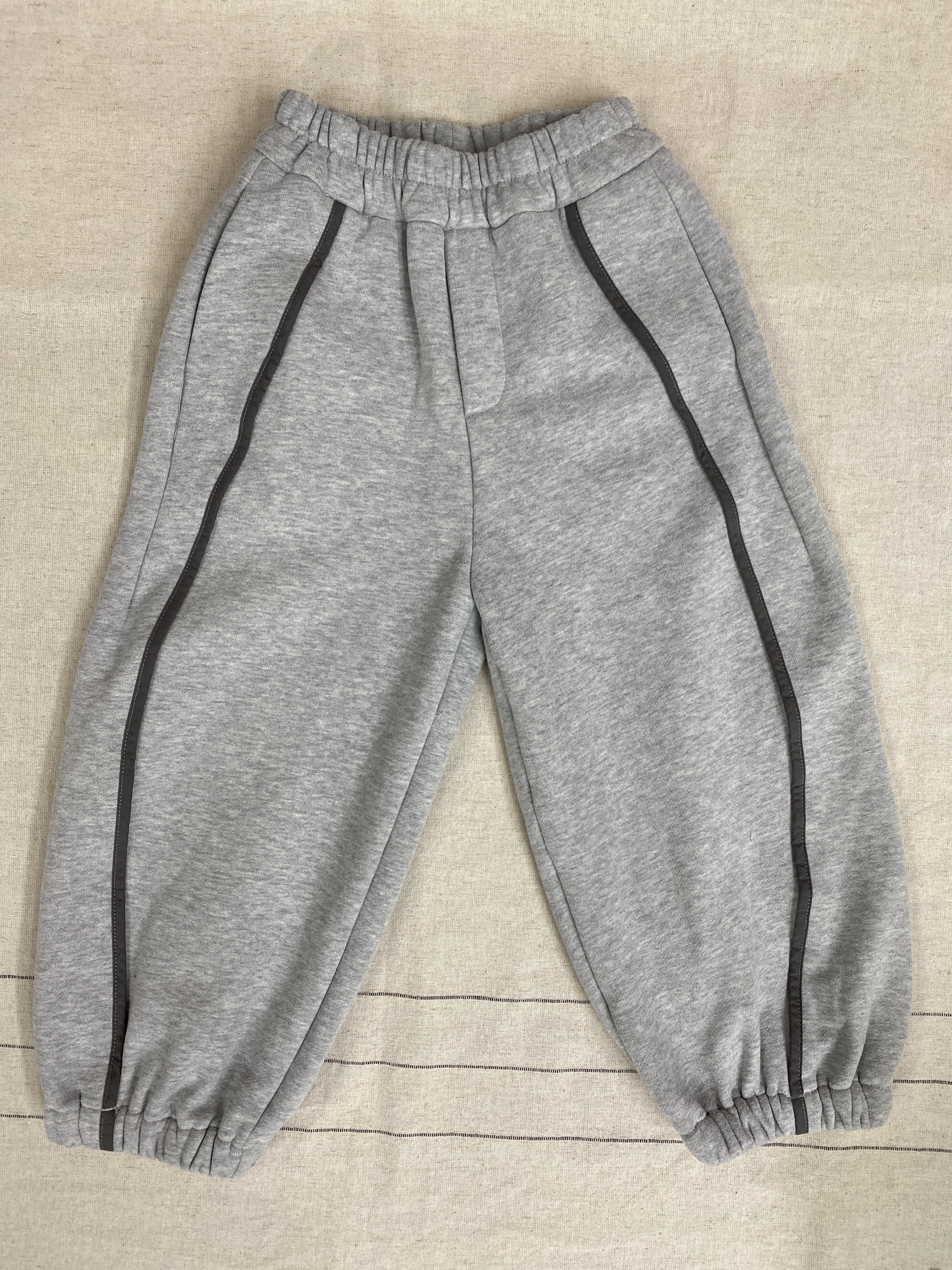 A03818拼色滾邊縮口棉褲