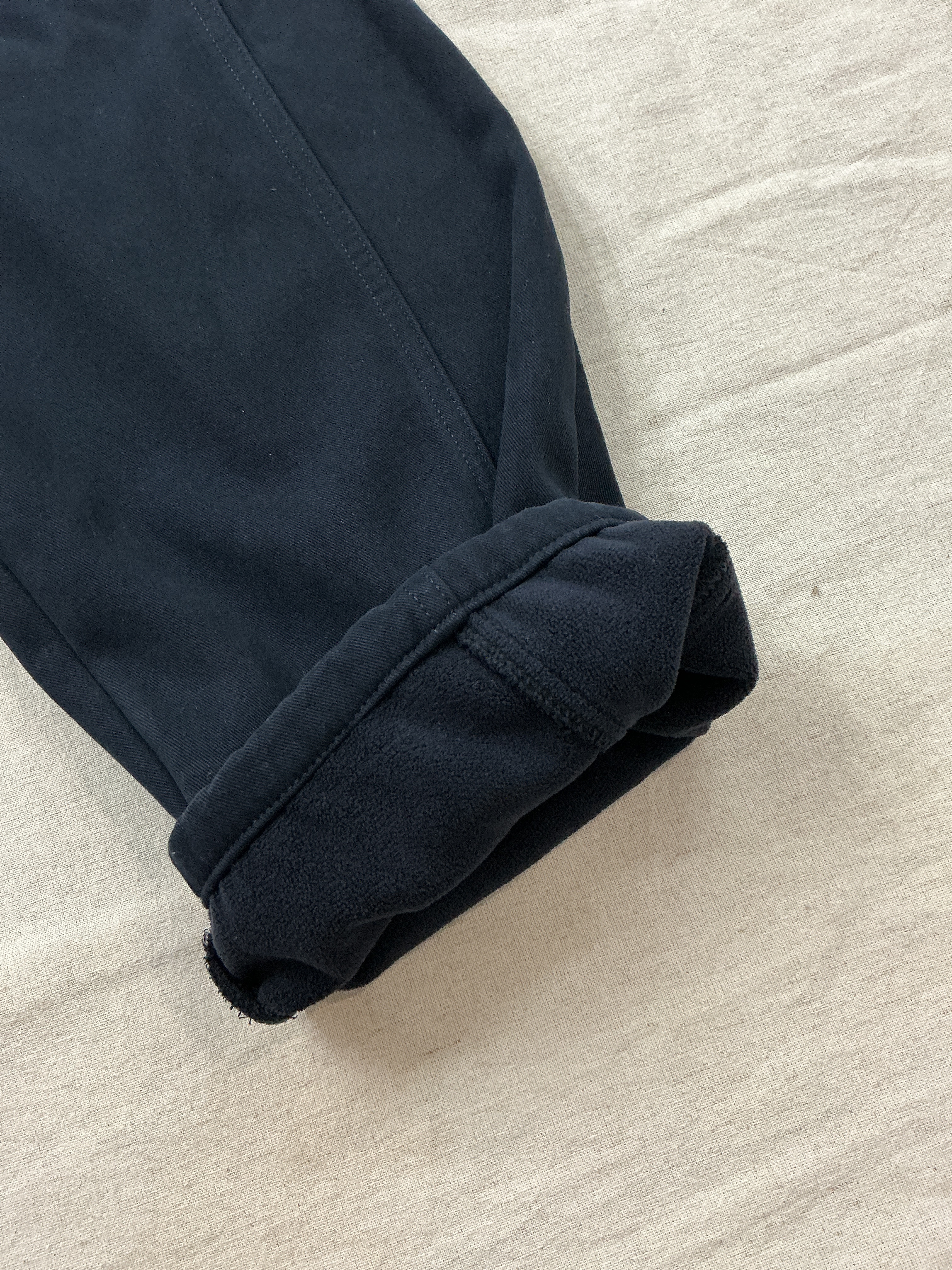 A03858一體絨側線彎刀褲