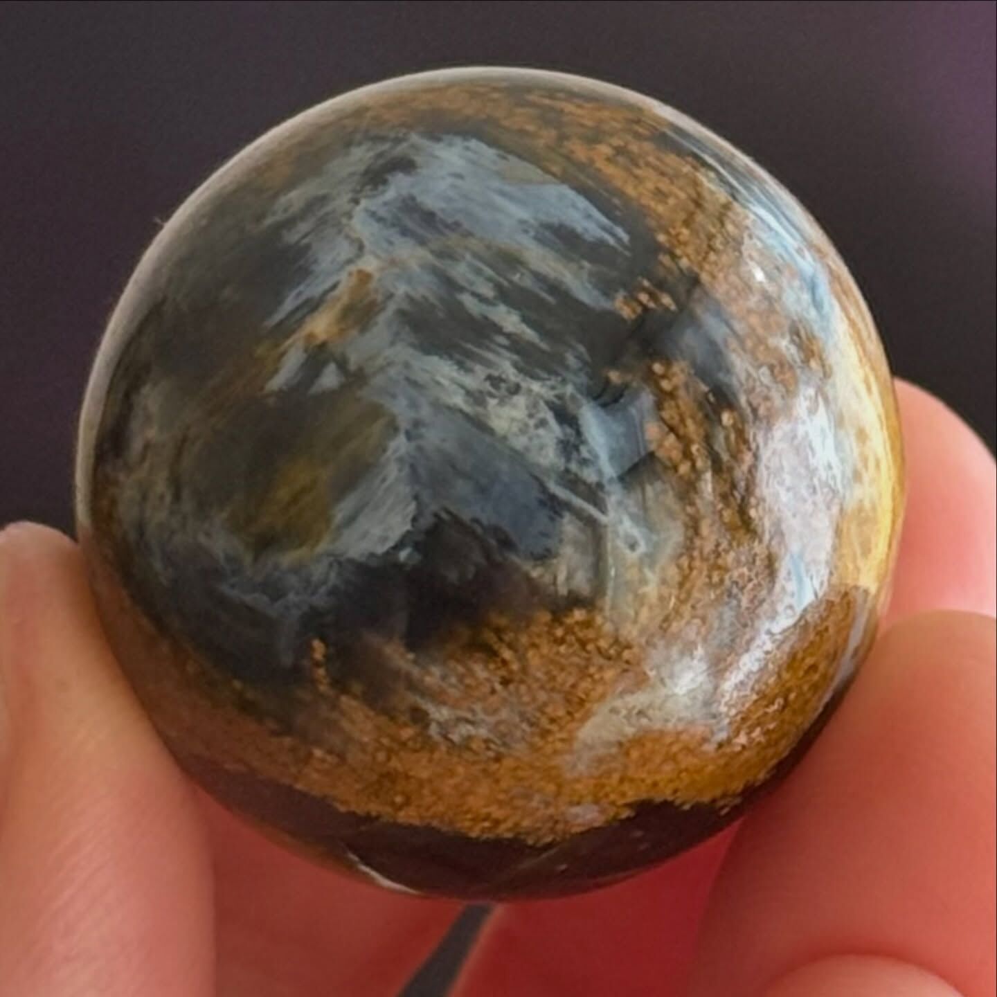 [原石] 風暴彼得石共生石英 水晶球