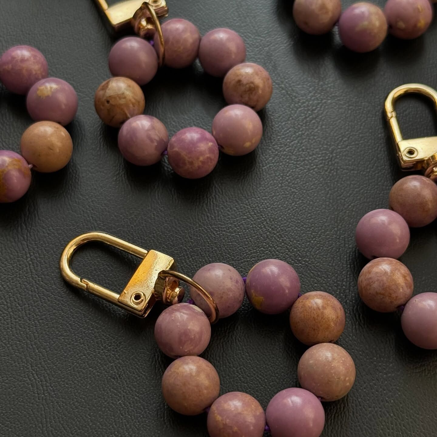 [原石] 美國紫雲母 水晶礦石鑰匙圈