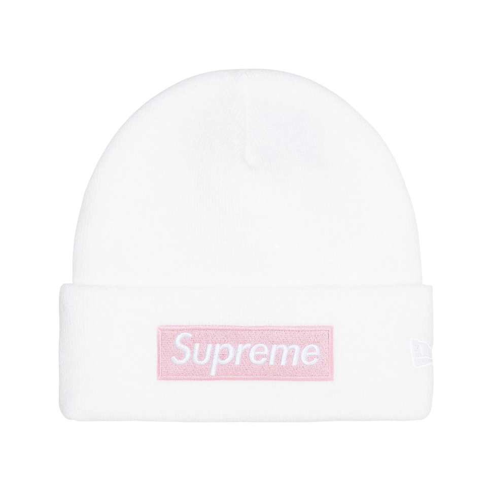 -(B06)-SUPREME NEW ERA BOX LOGO BEANIE 黑色/灰色/深藍/白色/落葉/超人藍/莓果粉/橄欖綠-FW25BN5