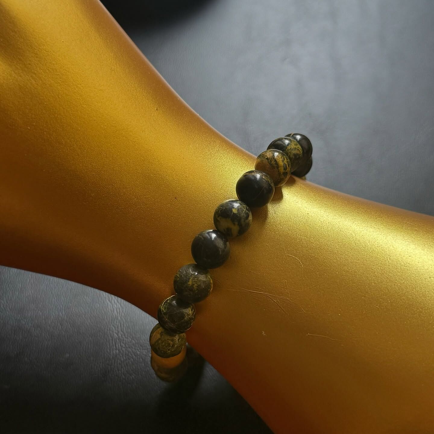 [原石] 大黃蜂碧玉 水晶手串