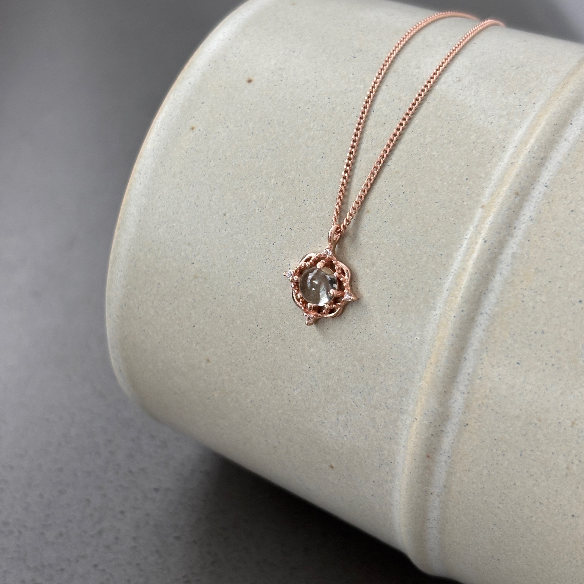 藤蔓綠色紫水晶項鍊