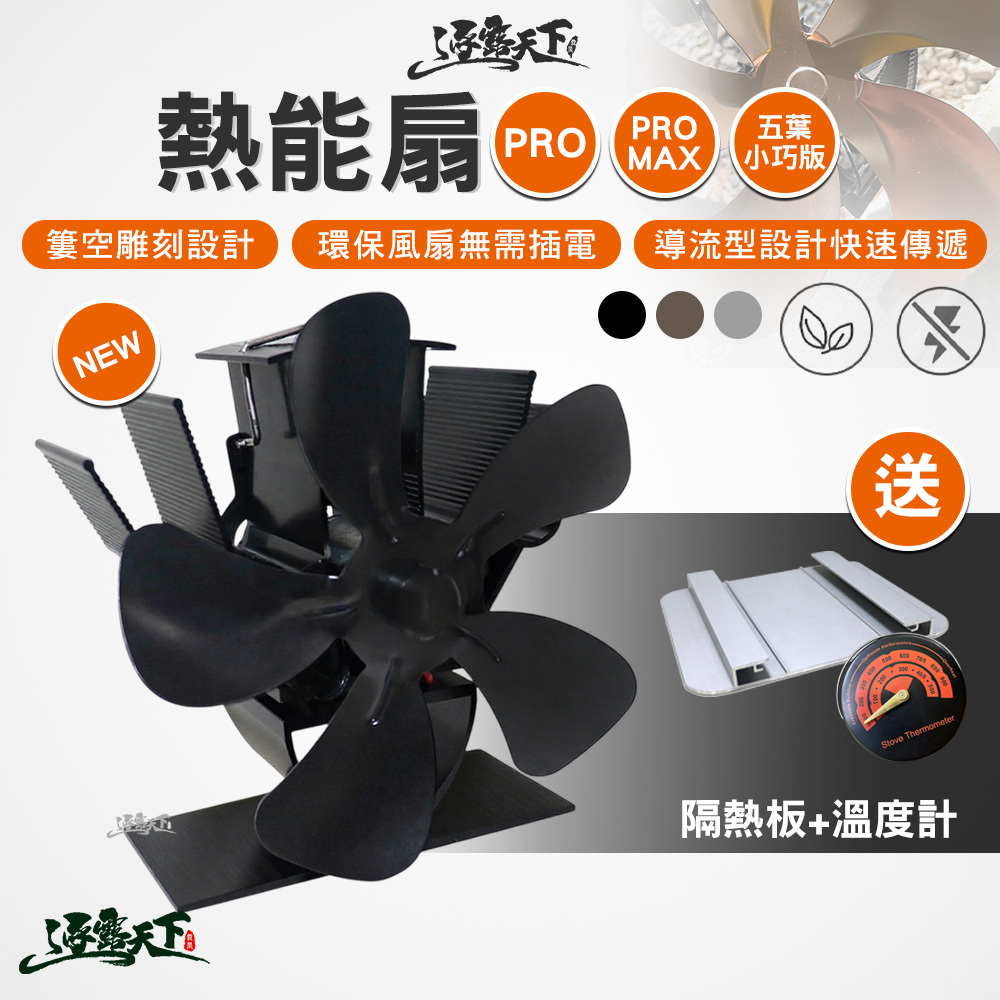 逐露天下 熱能扇PRO版 含隔熱板 溫度計