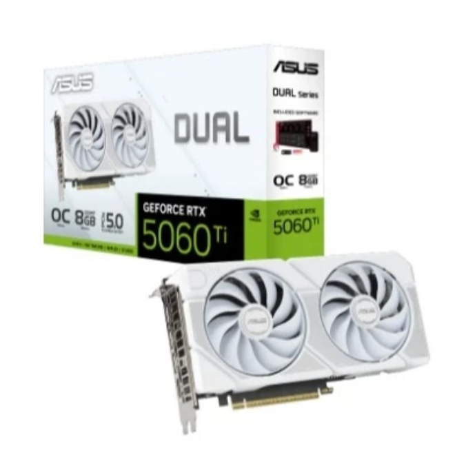 華碩 ASUS Dual GeForce RTX™ 5060 Ti 8GB GDDR7 OC版 顯示卡 白/黑