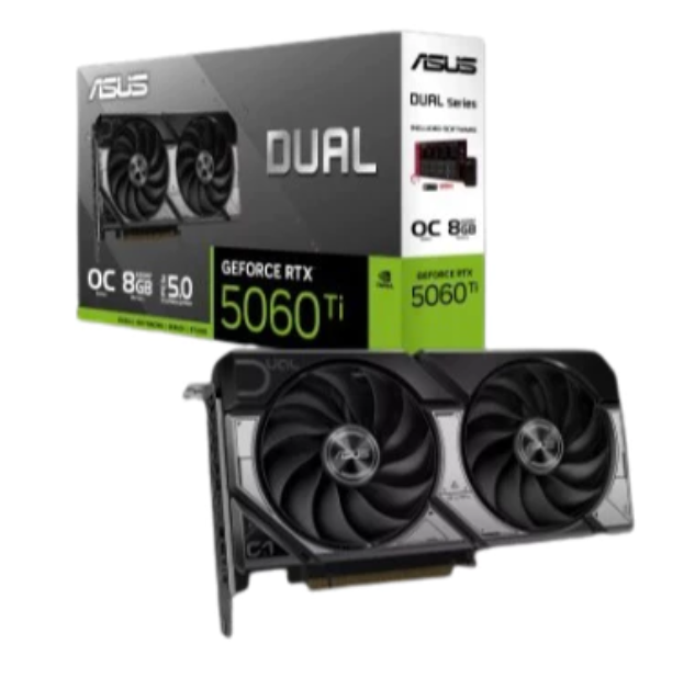 華碩 ASUS Dual GeForce RTX™ 5060 Ti 8GB GDDR7 OC版 顯示卡 白/黑