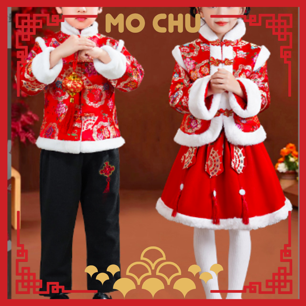 (110.130現貨)金扇吉祥加絨拜年服(二款)