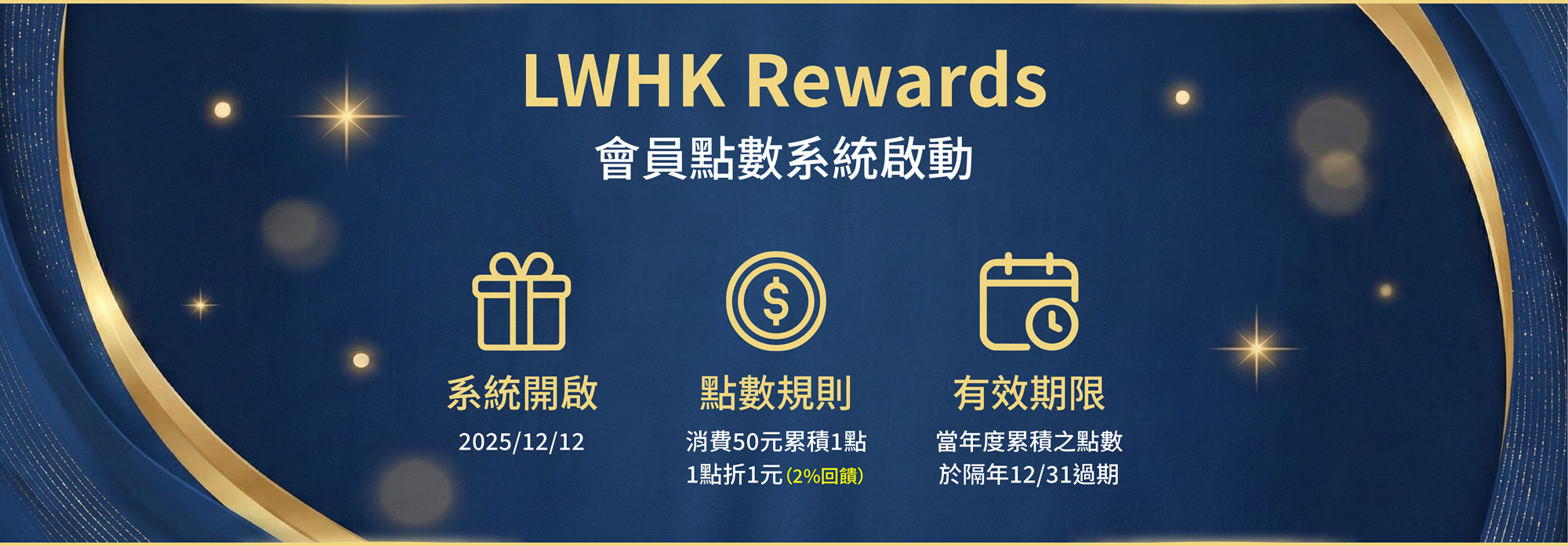 LWHK Rewards 會員點數系統啟動