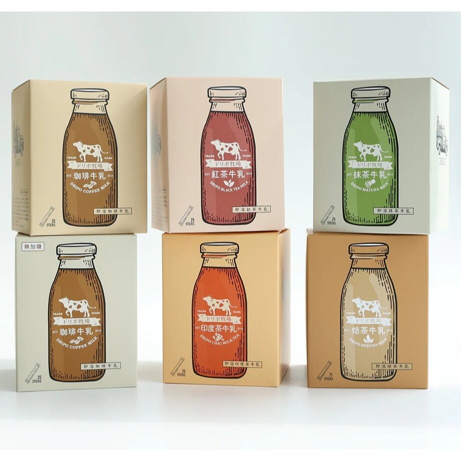 Dripo 牧場 咖啡 牛乳 即溶 沖泡 三合一 系列 25入