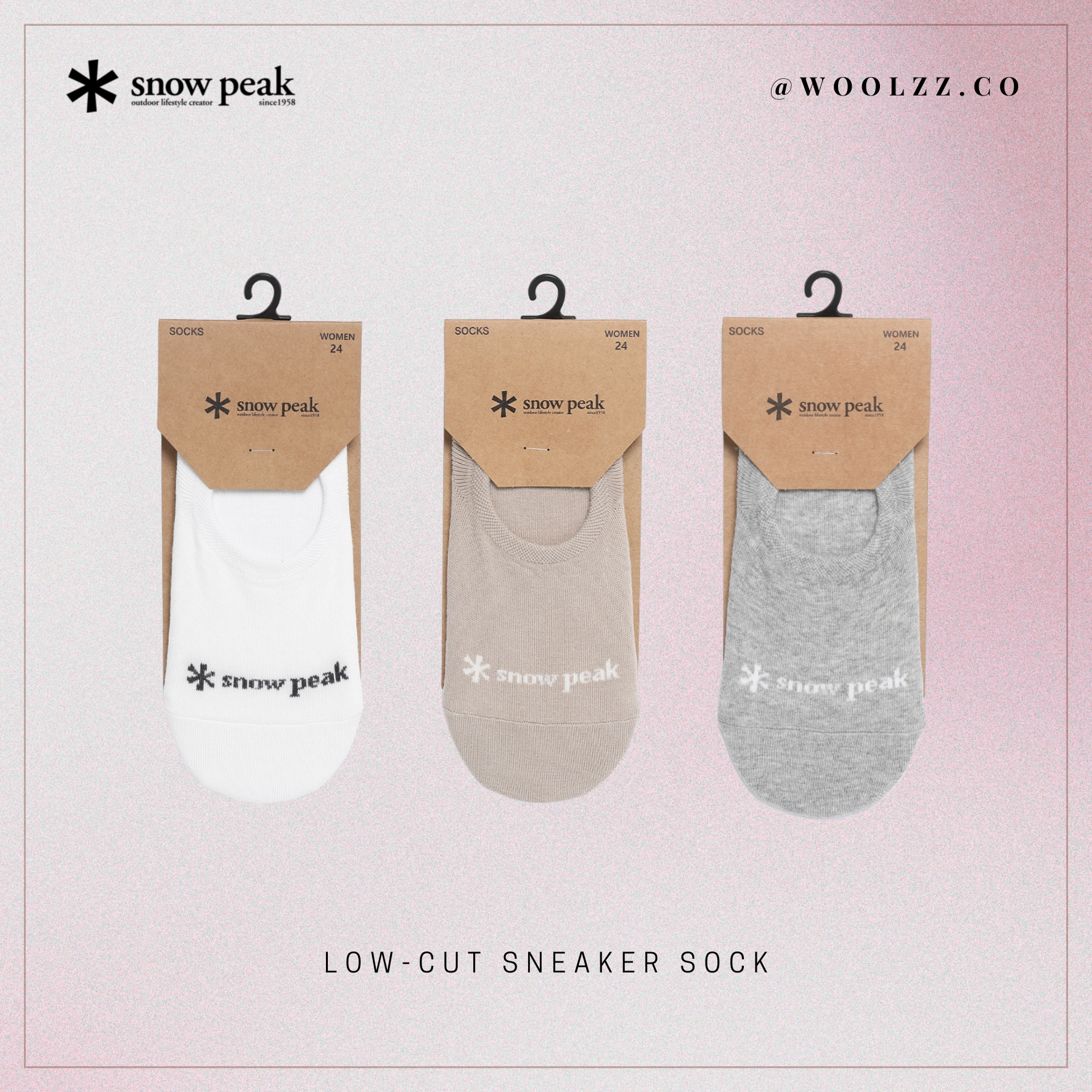 Snow Peak 短版運動襪 S25MUF-SO83