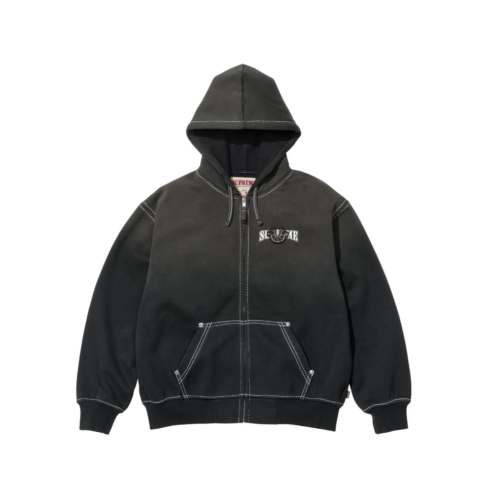 -(B5d02)-SUPREME TRUE RELIGION ZIP UP HOODED SWEATSHIRT  聯名 漸層色 連帽外套 黑色/黃色/藍色／迷彩
