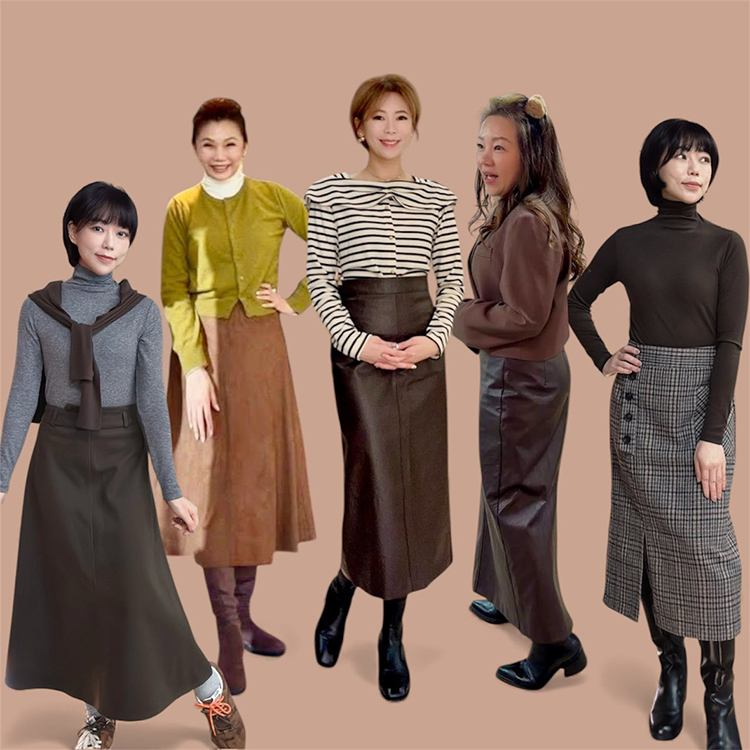 霧面皮質時裝感H裙