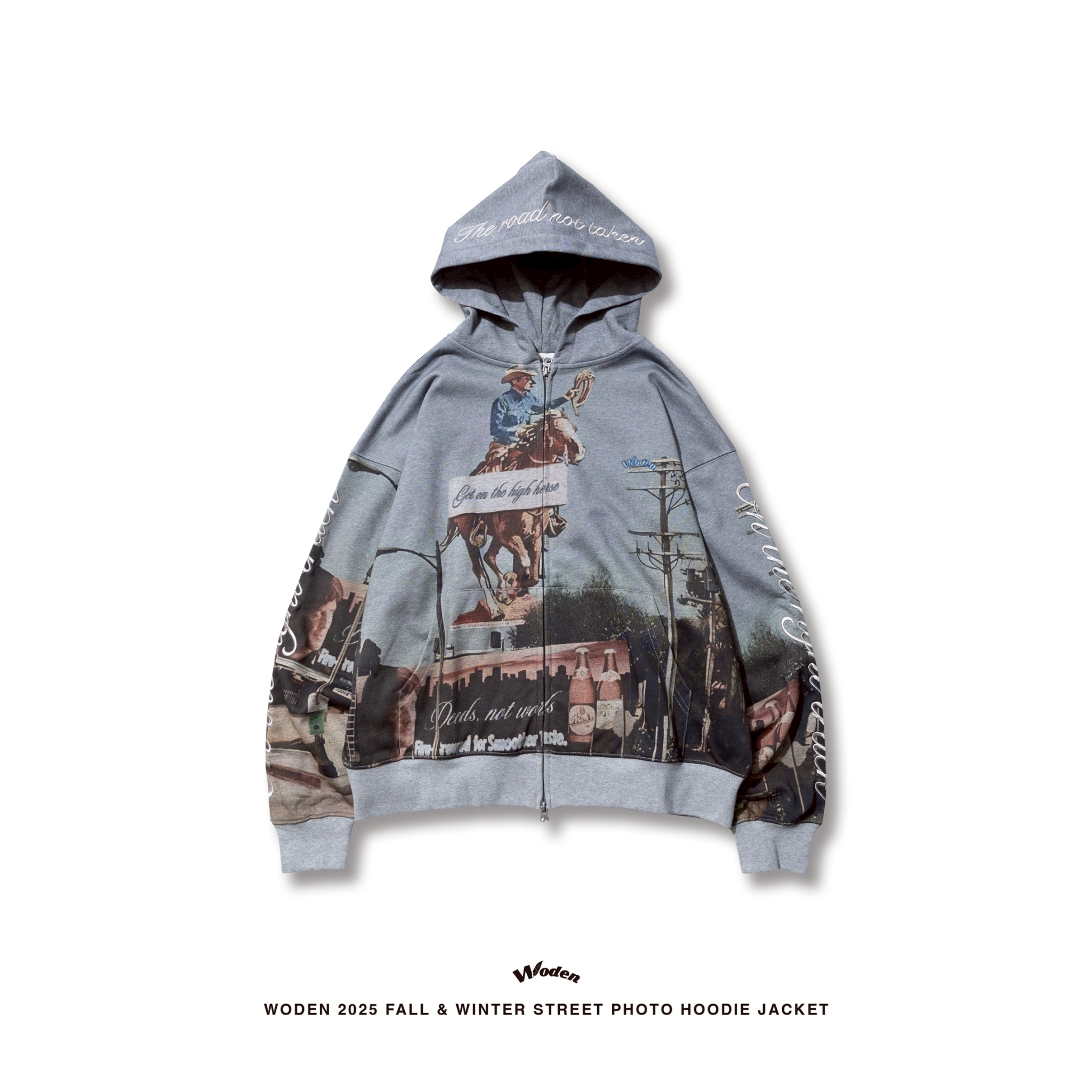 WODEN 2025 Fall & Winter 022 Street Photo Hoodie Jacket