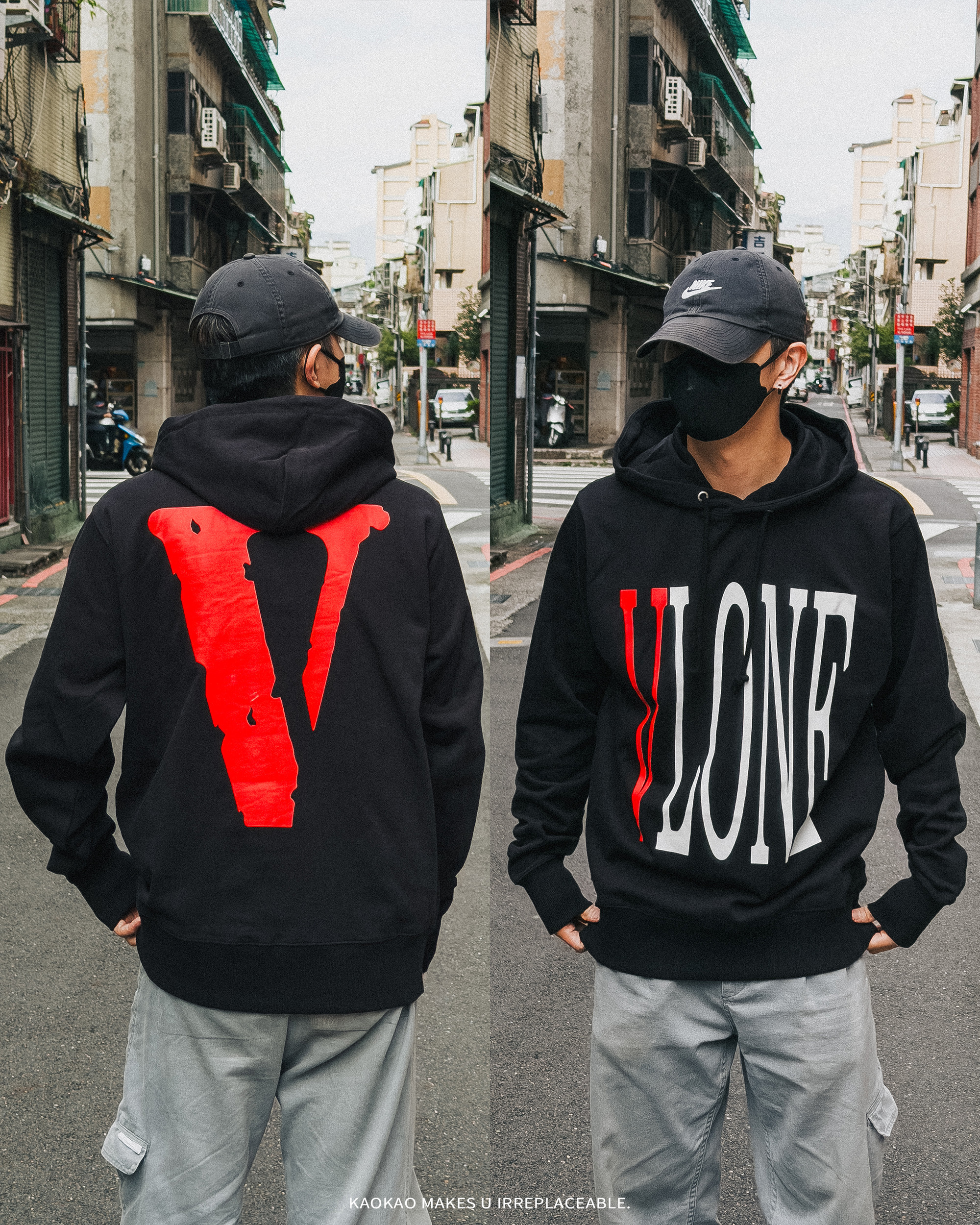 VLONE 基本款 V 帽T