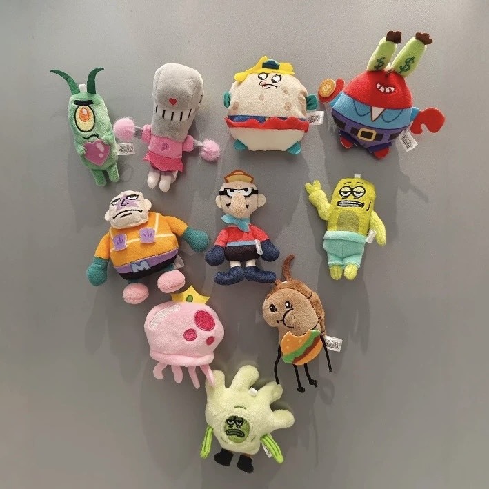 海綿寶寶 比奇堡 一日遊系列 毛絨貼貼吊飾盲袋