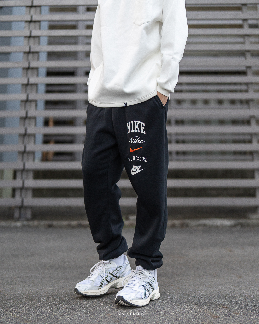 #現貨+預購 NIKE 標語 縮口棉褲 內刷毛 FN2644-010 黑