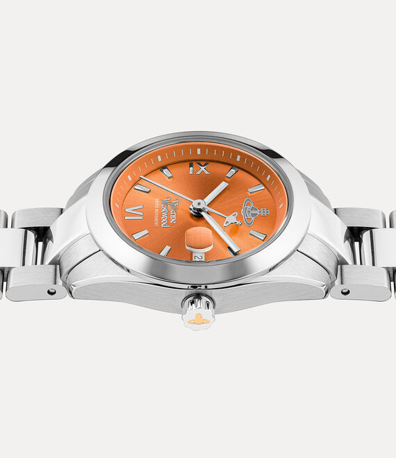 VV292ORSL Vivienne Westwood 30mm 橙色錶面 不鏽鋼 錶帶 女裝 手錶 (香港行貨)