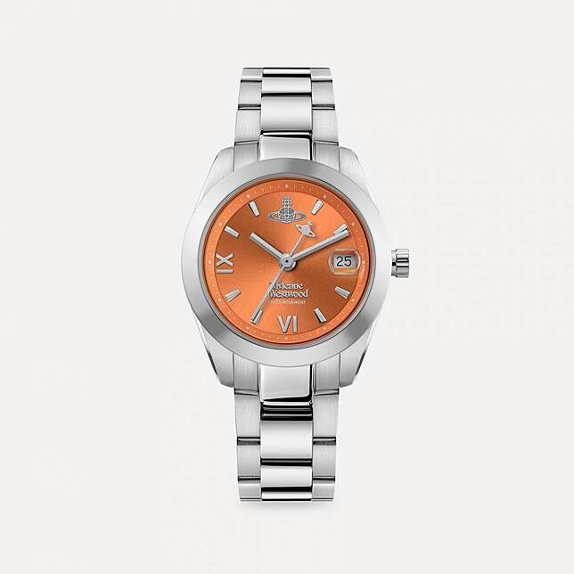 VV292ORSL Vivienne Westwood 30mm 橙色錶面 不鏽鋼 錶帶 女裝 手錶 (香港行貨)