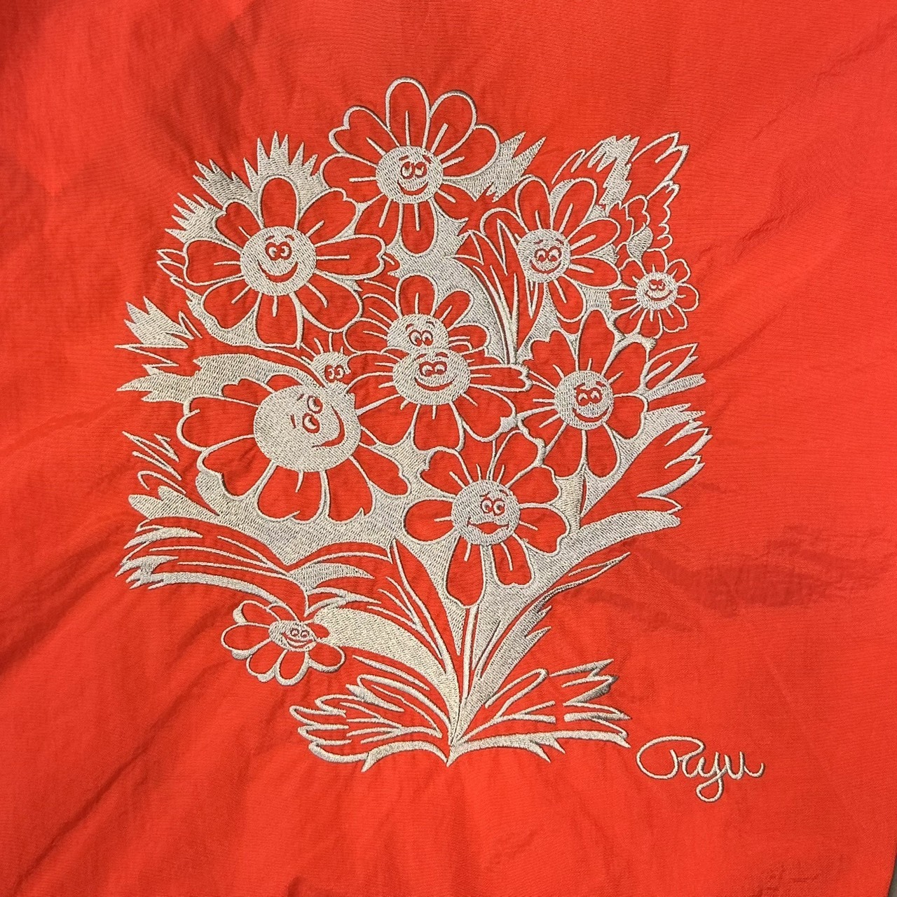 Ball＆Chain 刺繡環保購物袋 M號 - 紅 (31400805)