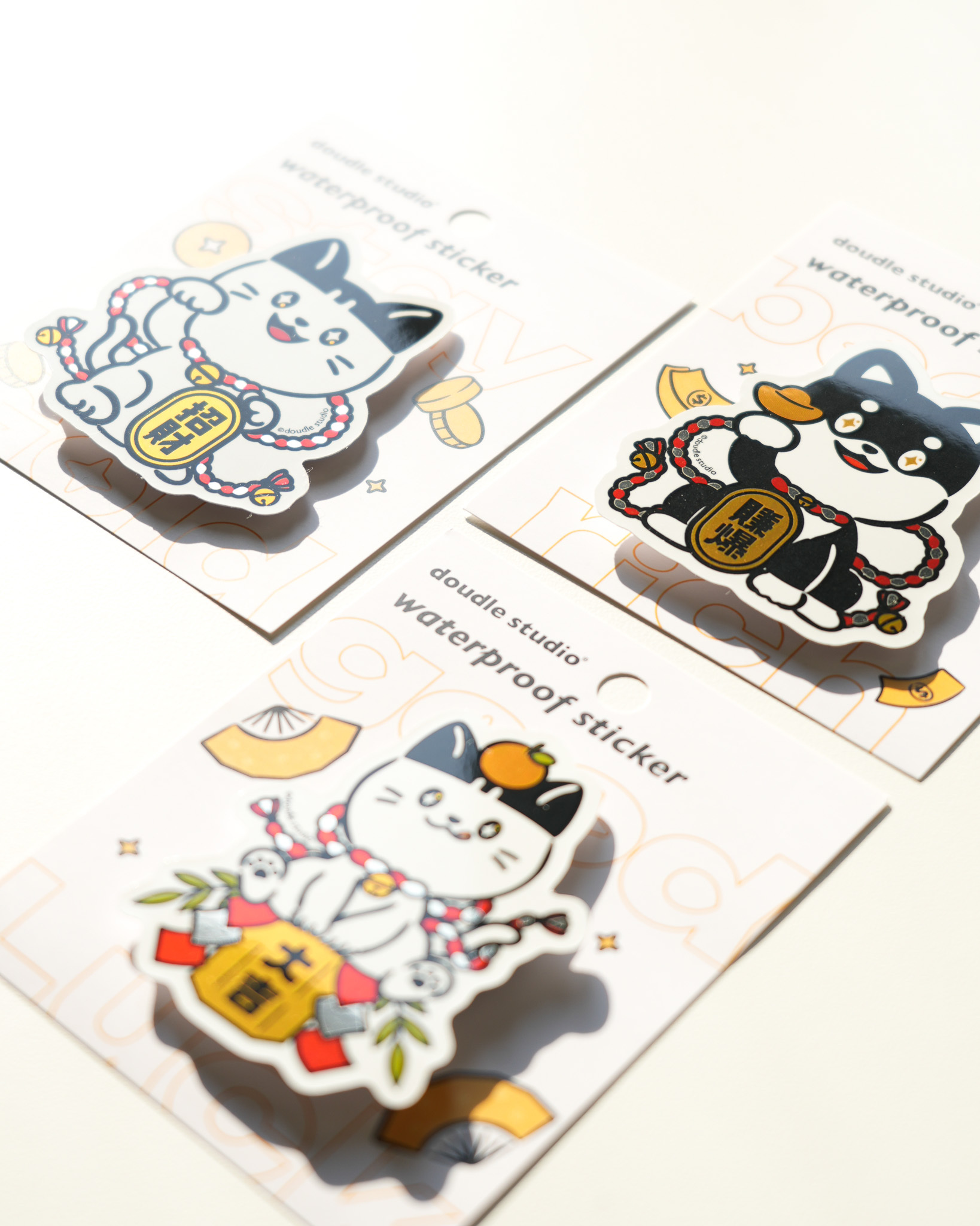 【閃亮開運】 防水亮膜造型貼紙（3款）