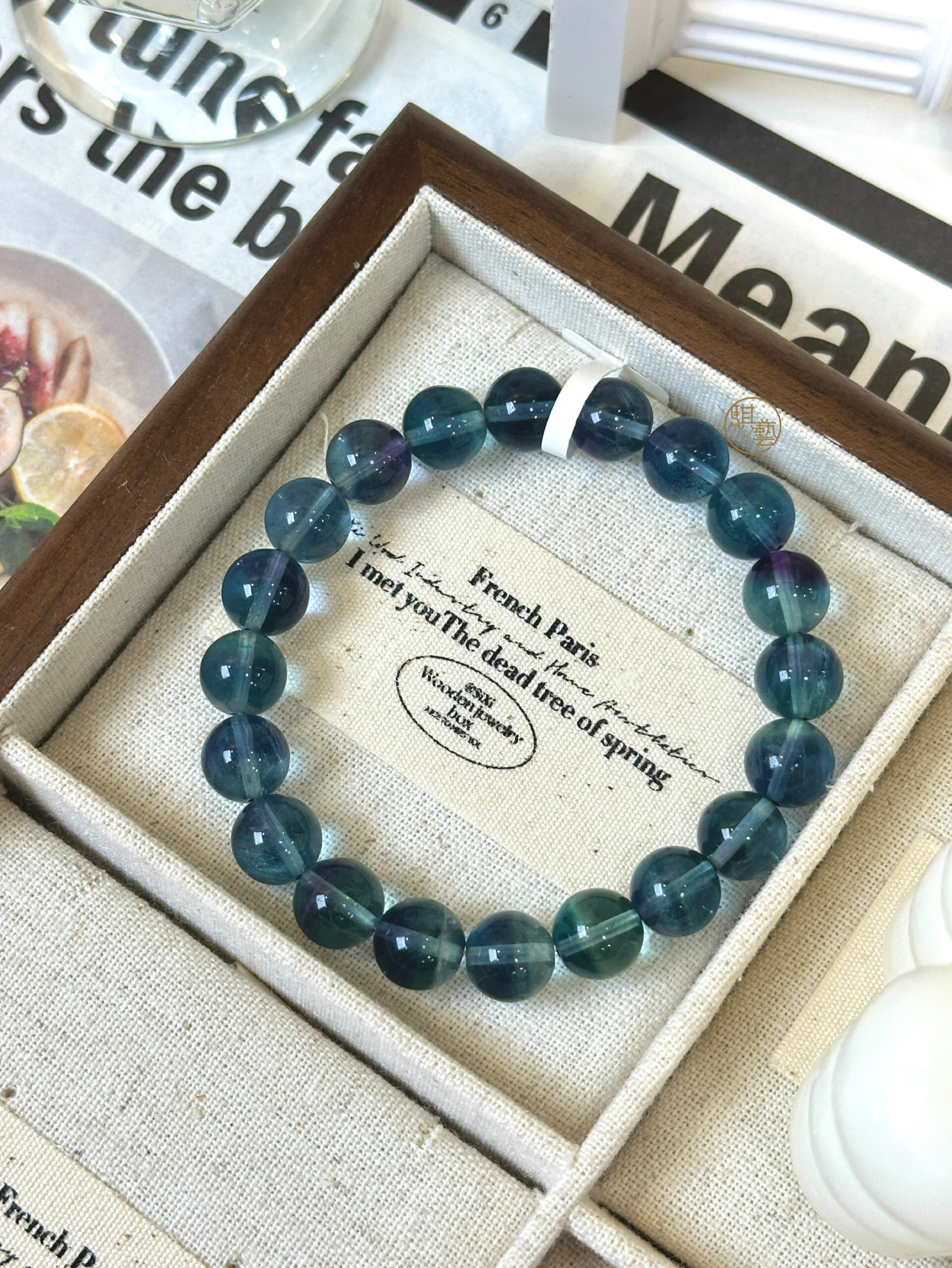 藍螢石 9.6mm｜思緒清晰・平衡情緒・提升專注