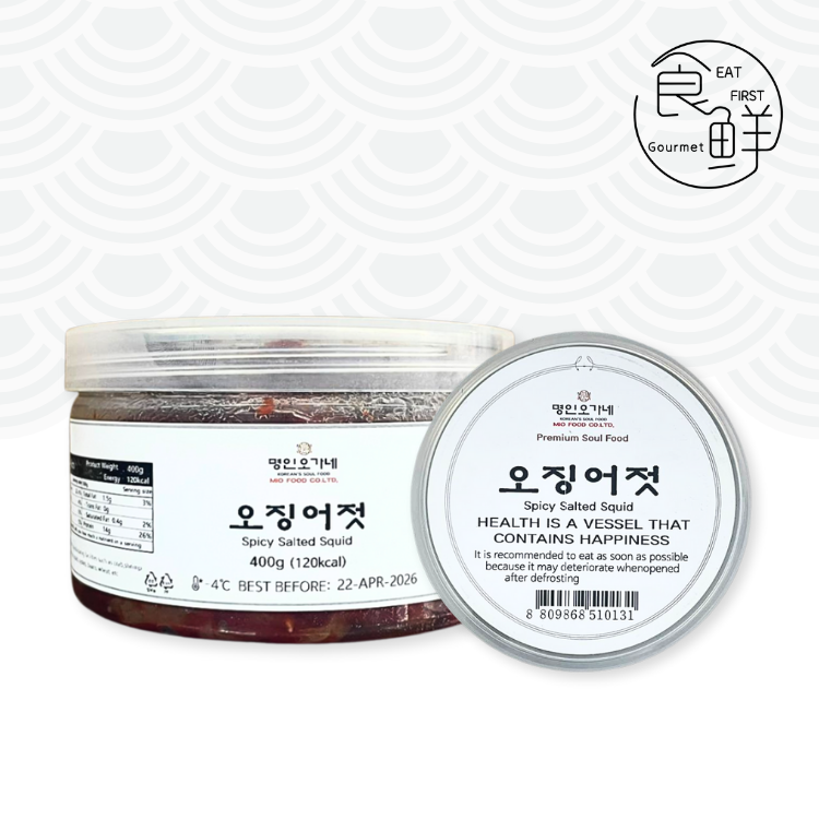 韓國 醬油醃辣魷魚 400g (急凍 -18°C)