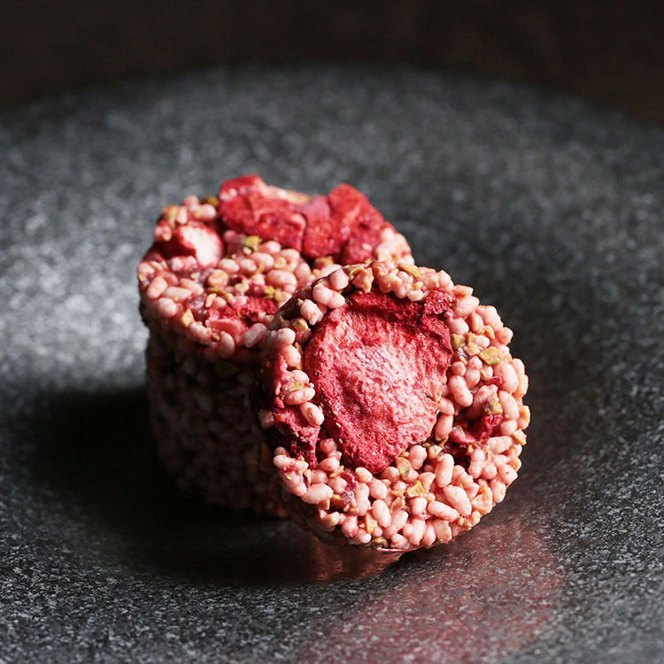 草莓巧克力脆米菓6入禮盒