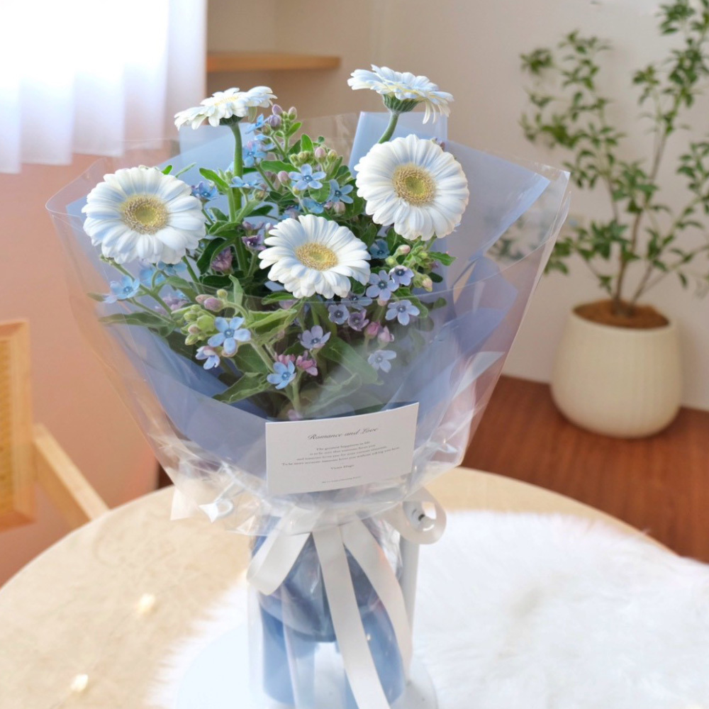 鮮花 / 可愛太陽花＆藍星花