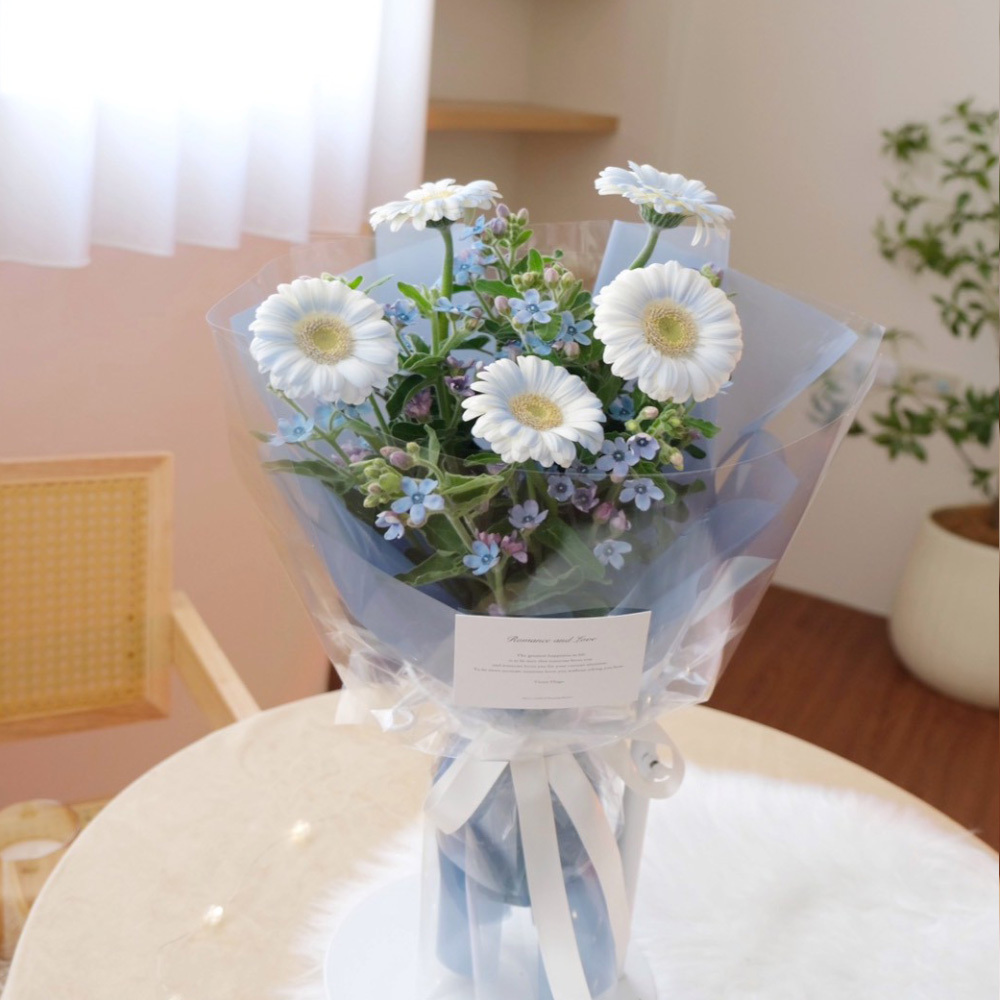 鮮花 / 可愛太陽花＆藍星花