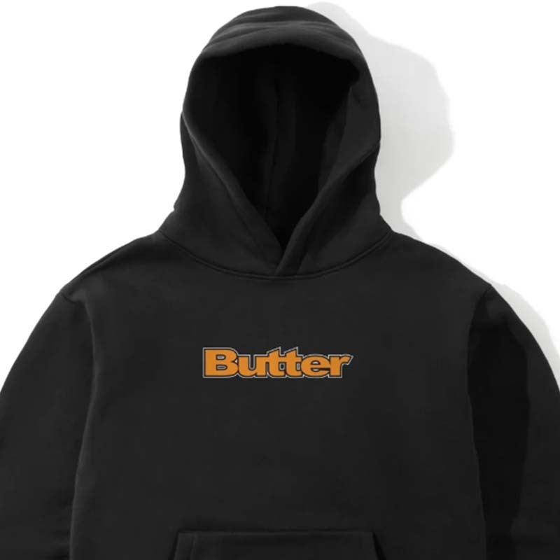 Butter Good Outline Logo Pullover Hood 帽T 黑色 長袖 BG252A30500 [台灣現貨]