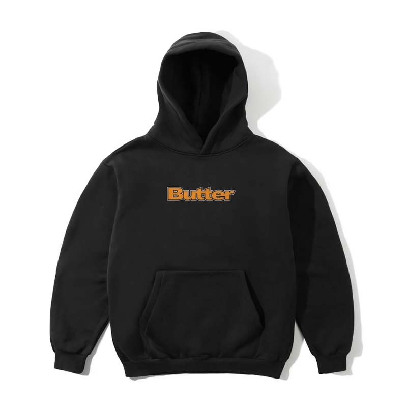 Butter Good Outline Logo Pullover Hood 帽T 黑色 長袖 BG252A30500 [台灣現貨]