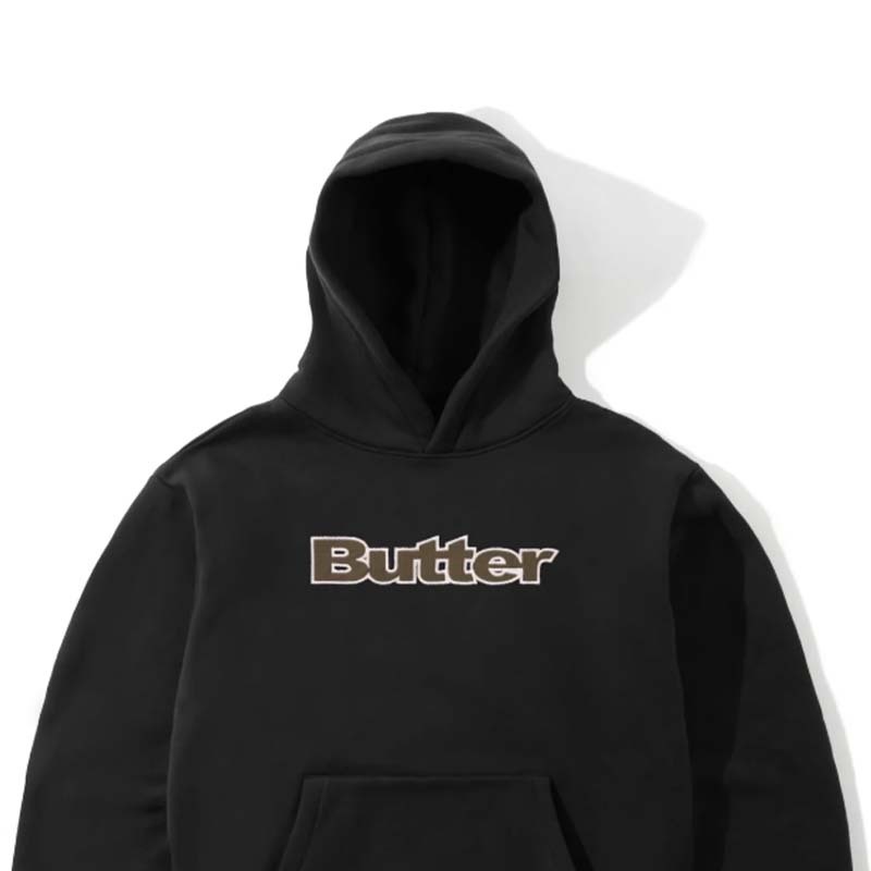 Butter Good Ripstop Logo Applique Pullover Hood 帽T 黑色 長袖 BG252A30900 [台灣現貨]