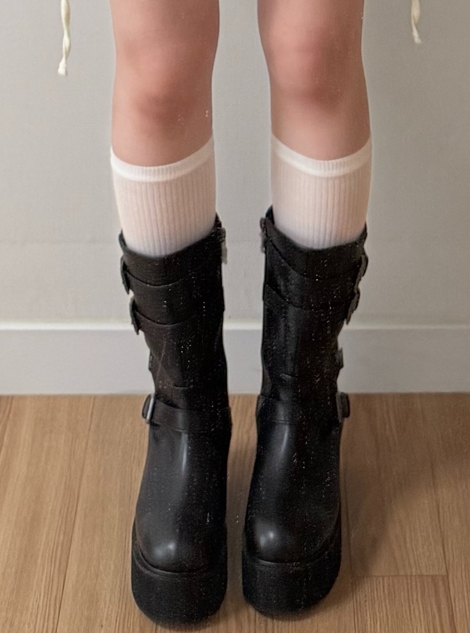 ASON MAYA MIDI BUCKLE BOOTS