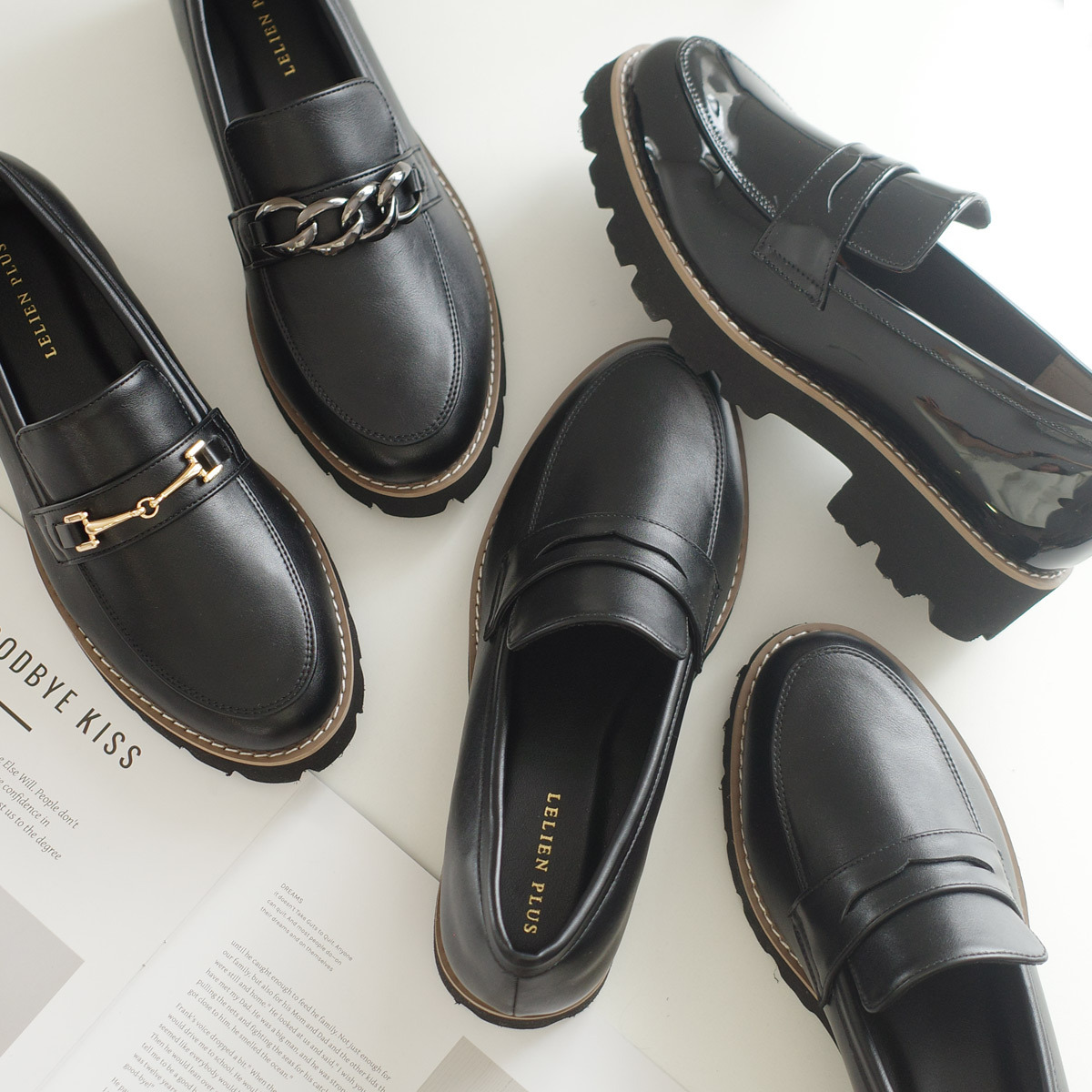 經典設計 輕量厚底樂福鞋 【SY405】