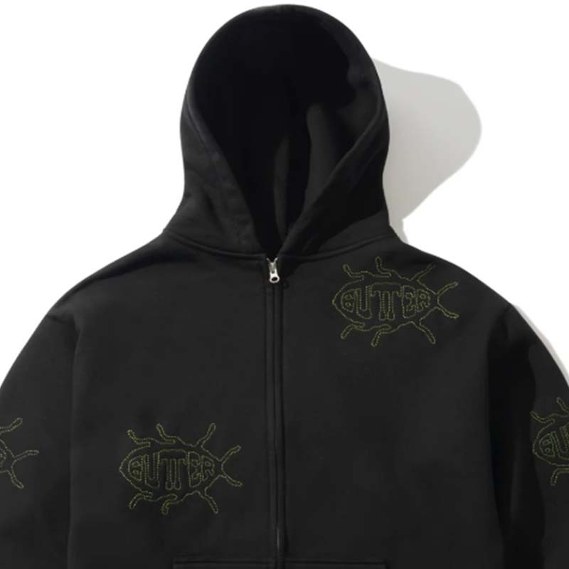 Butter Good Roach Zip-Thru Hood 連帽外套 黑色 BGA31100 [台灣現貨]