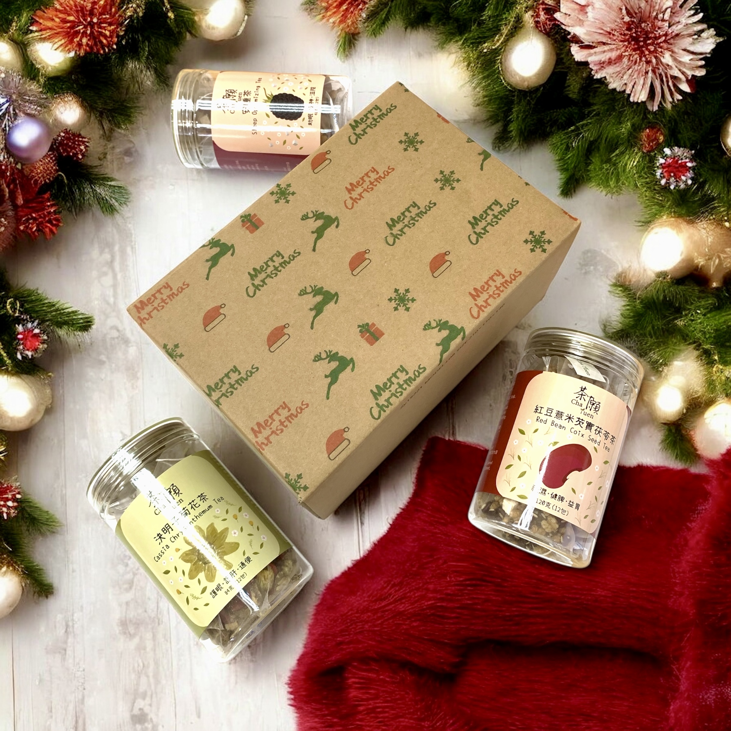 茶願 - 聖誕禮盒三 12包裝 x 3罐