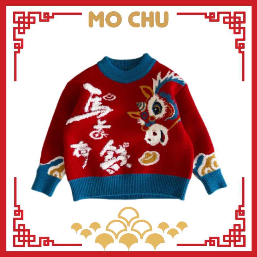 (100.130.140cm現貨)馬上有錢針織上衣(二色)