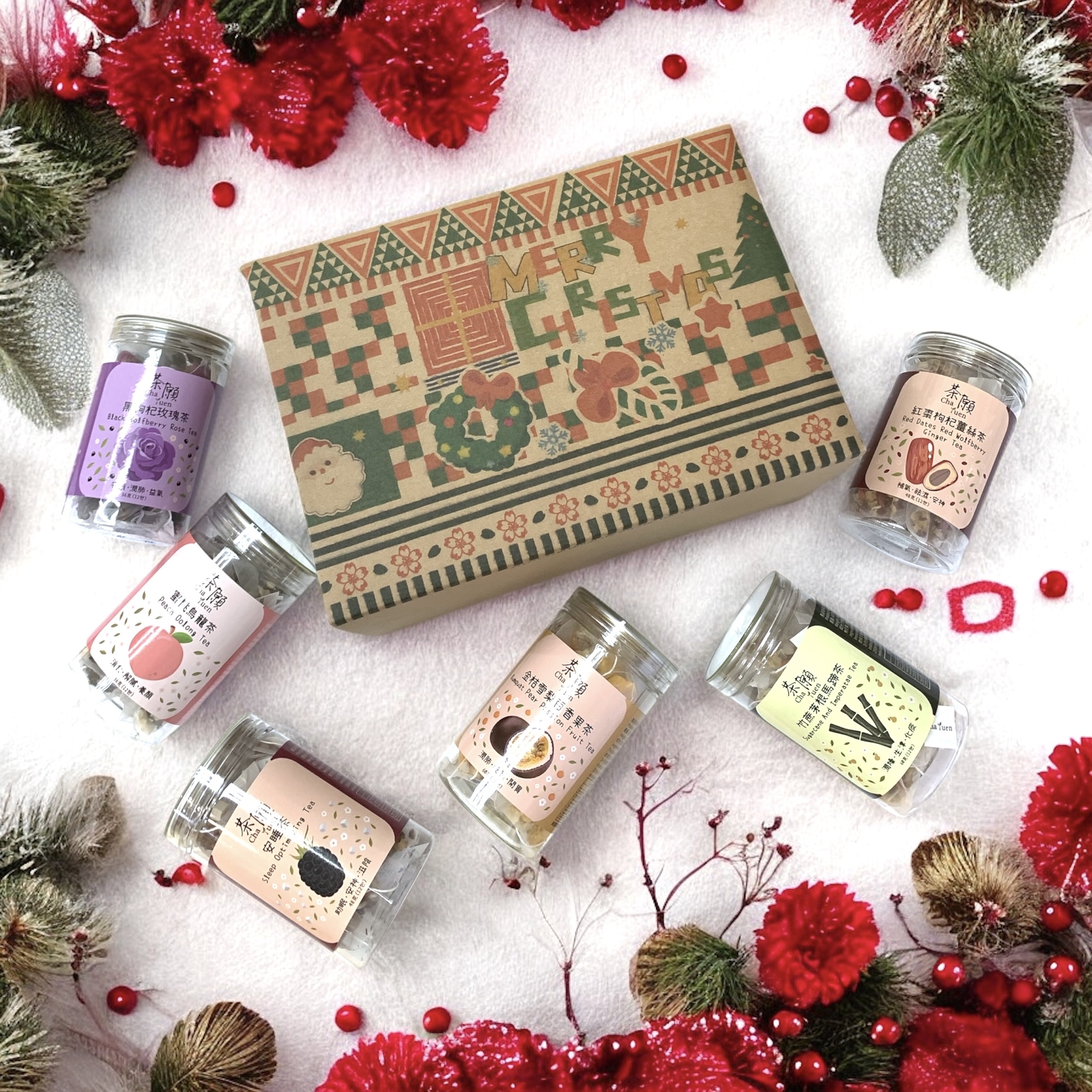 茶願 - 聖誕禮盒四 12包裝 x 6罐