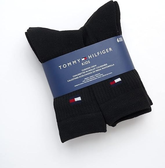 【直播】TOMMY HILFIGER LL121144 童裝中筒襪(一套六對)