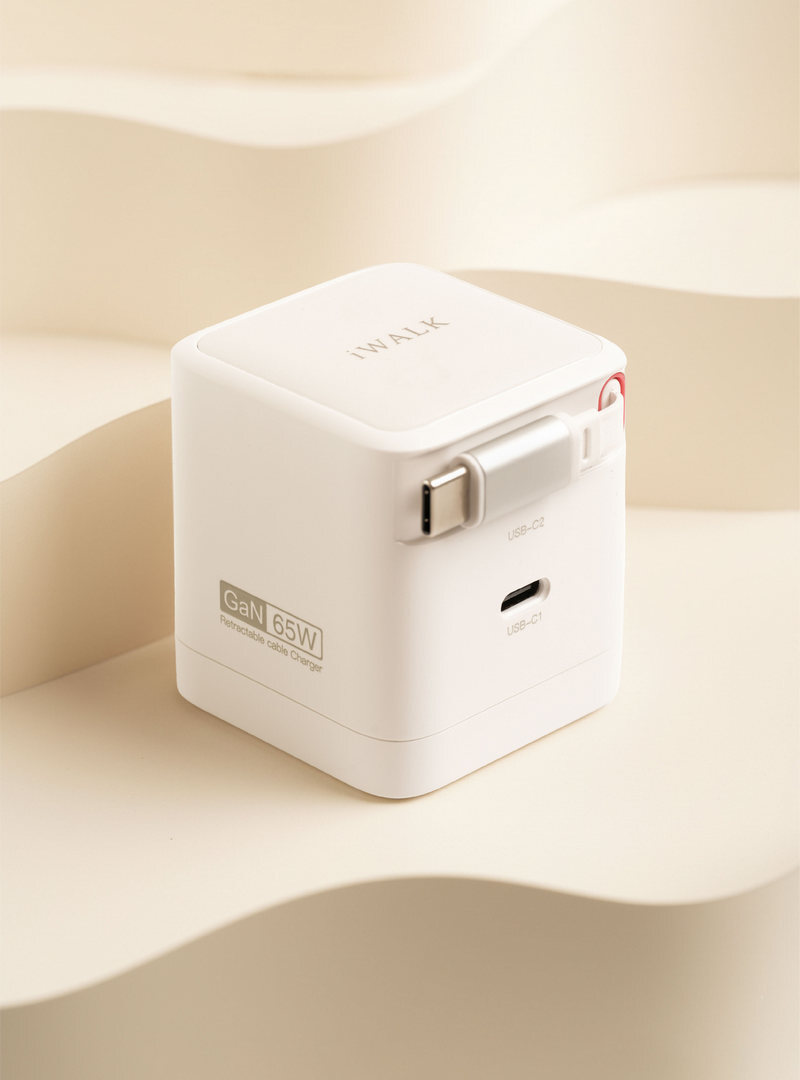 【iWALK】 FLEX 隨拉充 65W 氮化鎵充電器