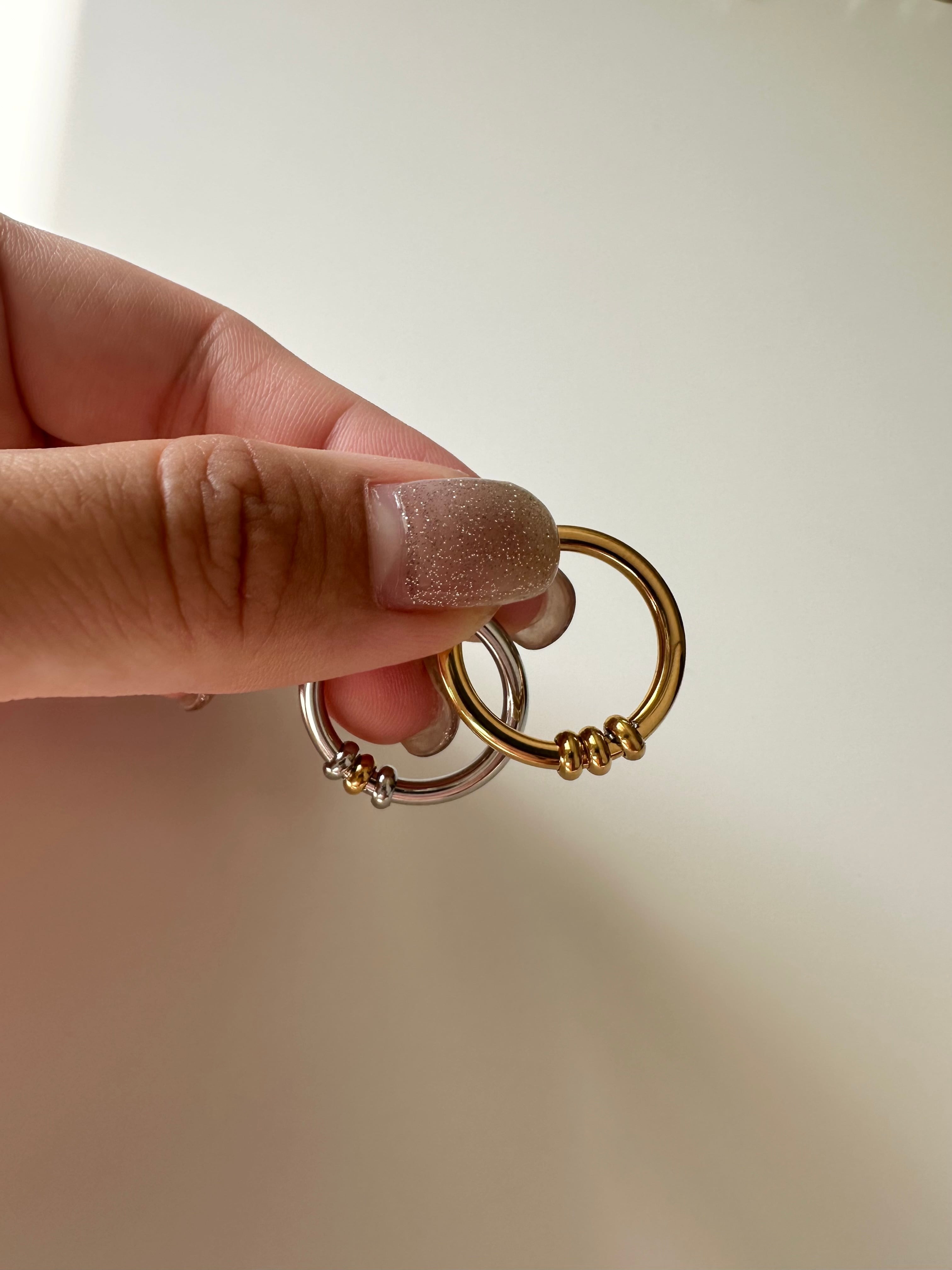 SS triple bands ring