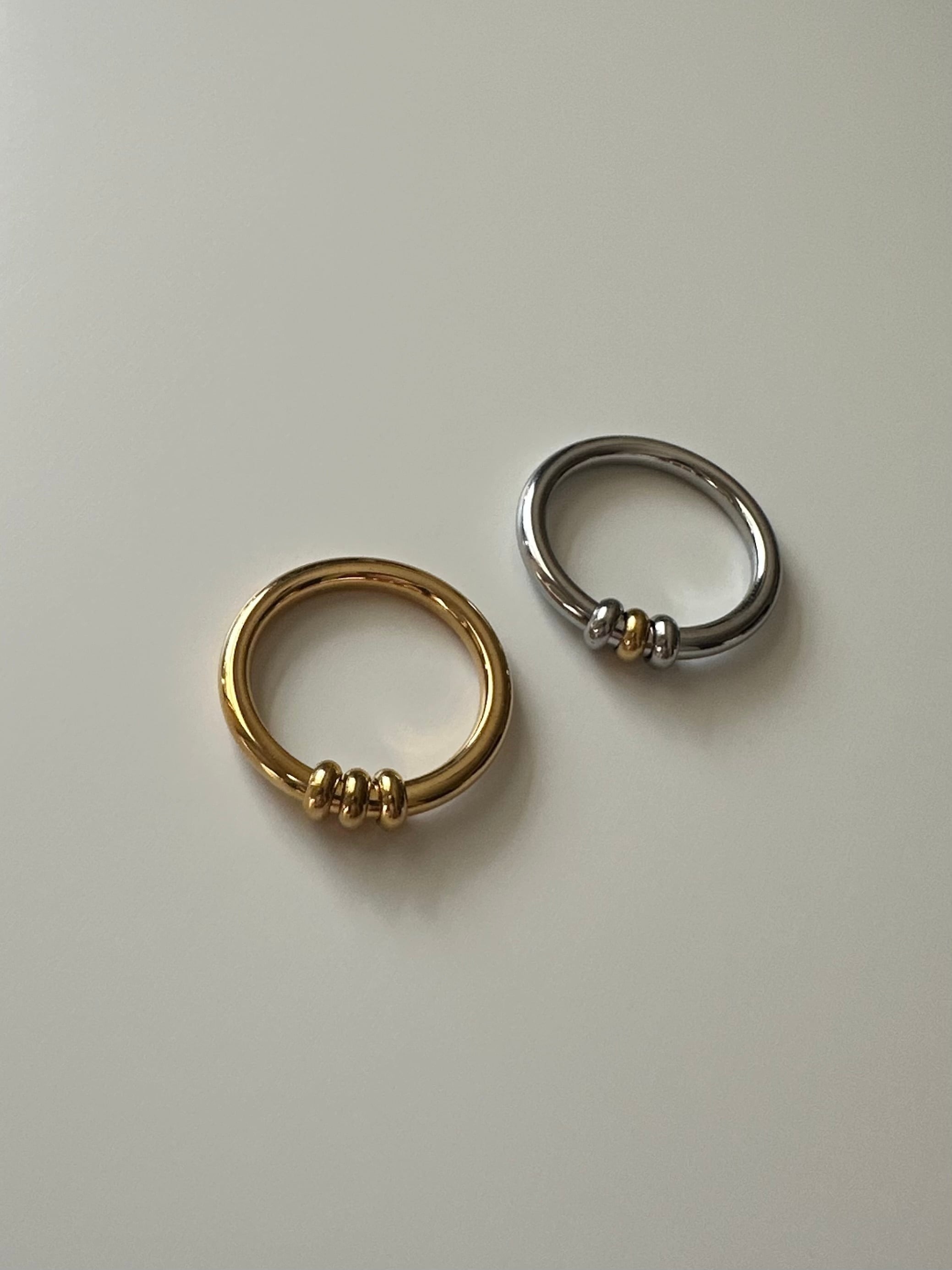 SS triple bands ring