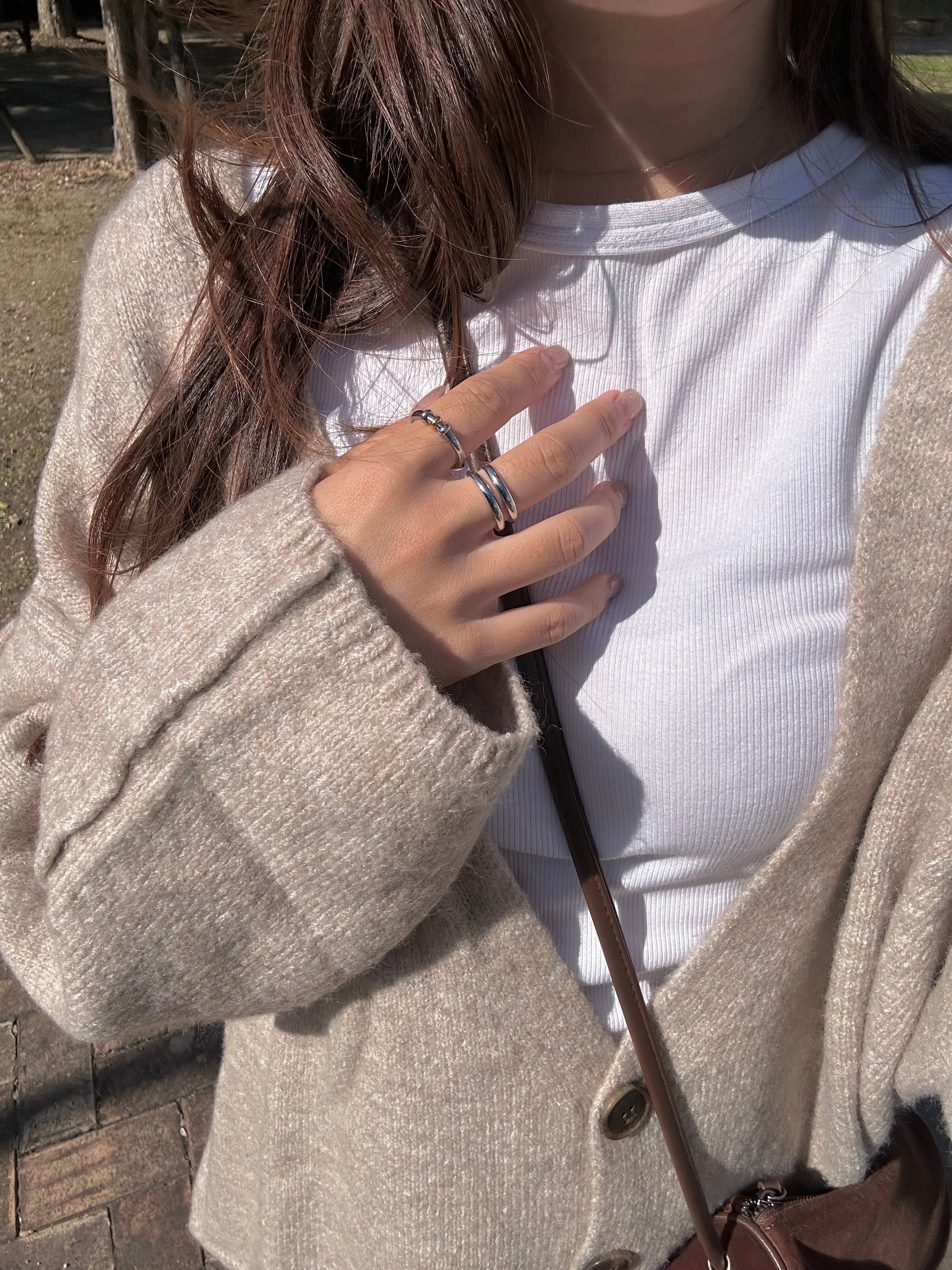 SS triple bands ring