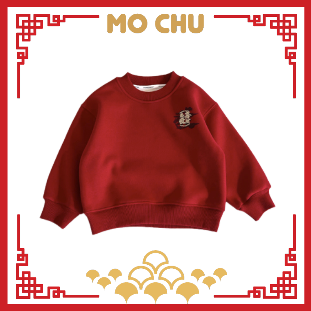 (110cm現貨)大發恭喜加絨長袖上衣(背面)