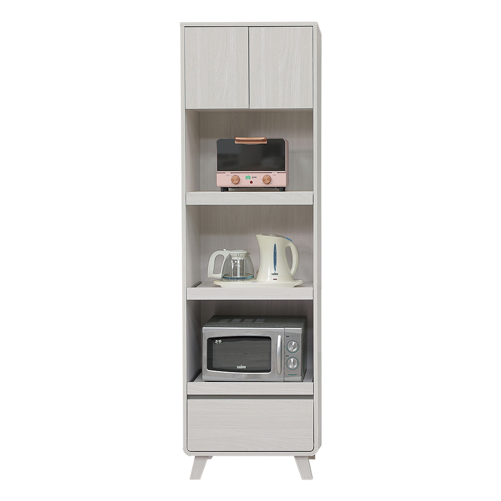 莫妮2尺收納高餐櫃/碗盤置物櫃/拉盤電器櫃