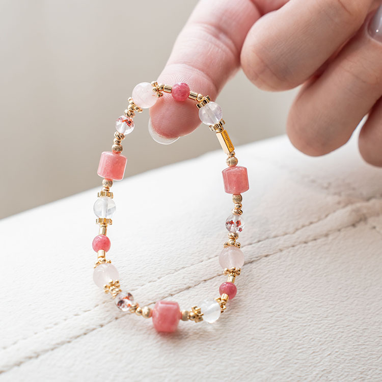 擁抱改變：紅紋石｜金草莓｜粉晶｜ 薔薇石 ｜藍針