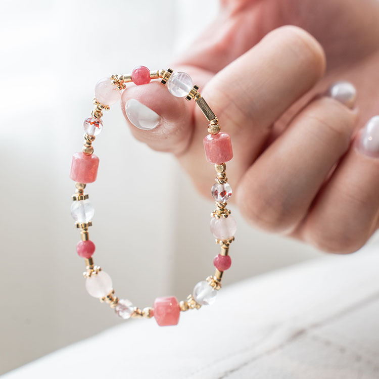 擁抱改變：紅紋石｜金草莓｜粉晶｜ 薔薇石 ｜藍針